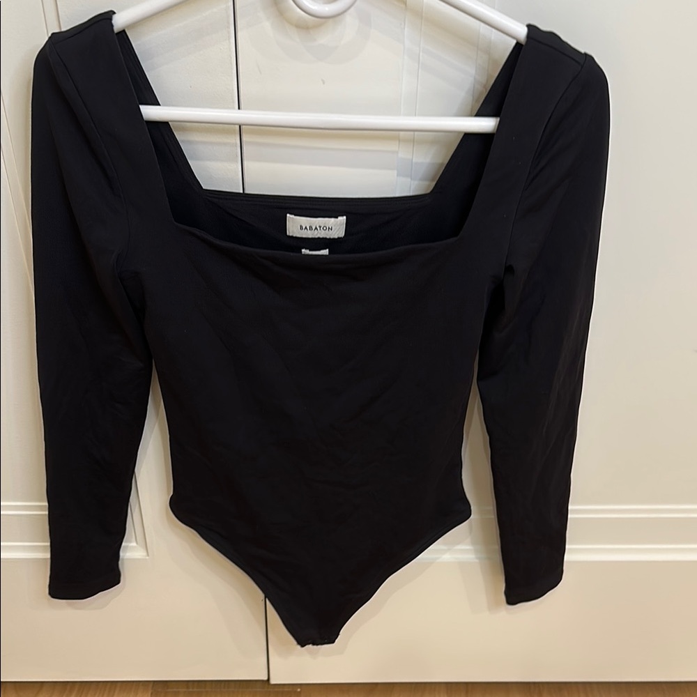 Babaton Square Neck Black Bodysuit from Aritzia